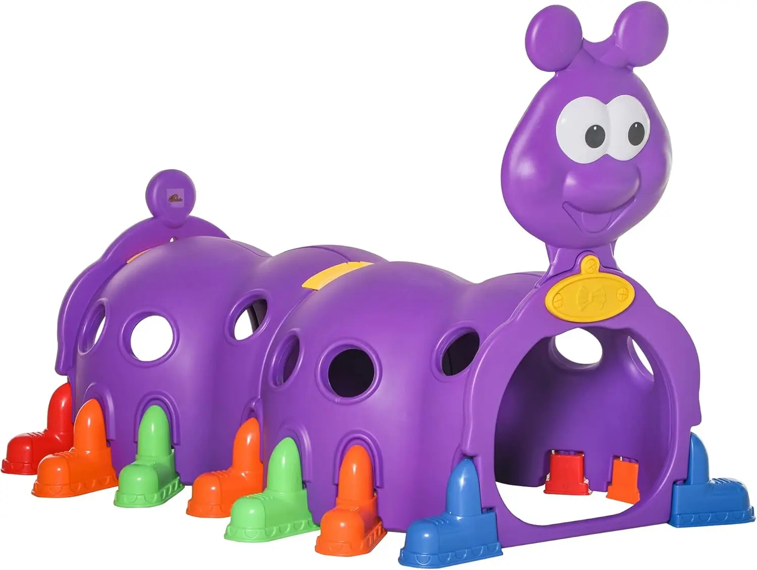 Caterpillar Climbing Tunnel for Kids Climb-N-Crawl Toy Indoor & Outdoor Toddler Play Structure for 3-6 Years Old, Purple