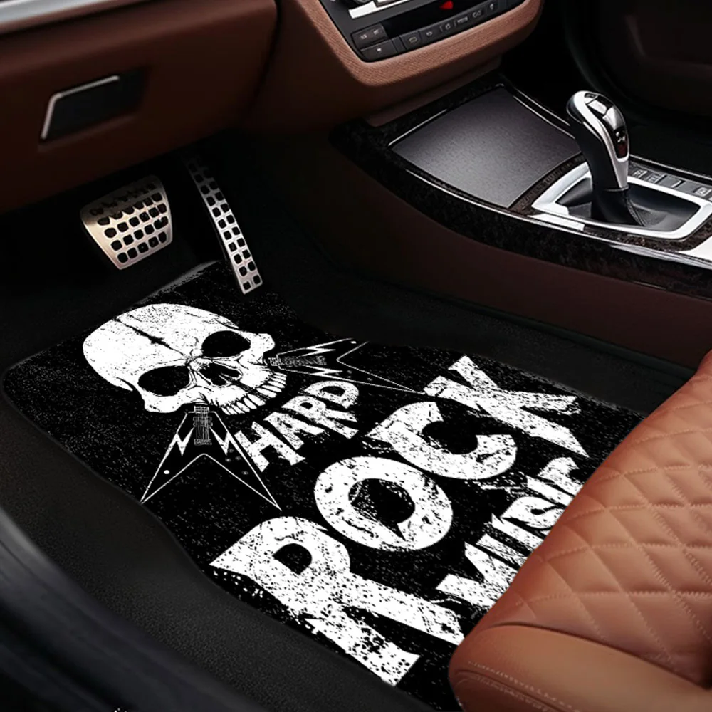 

Автомобильные коврики Rock Star — подходят для нескользящих и пыленепроницаемых полиэстеровых защиты передних/задних сидений для стильного декора интерьера автомобиля