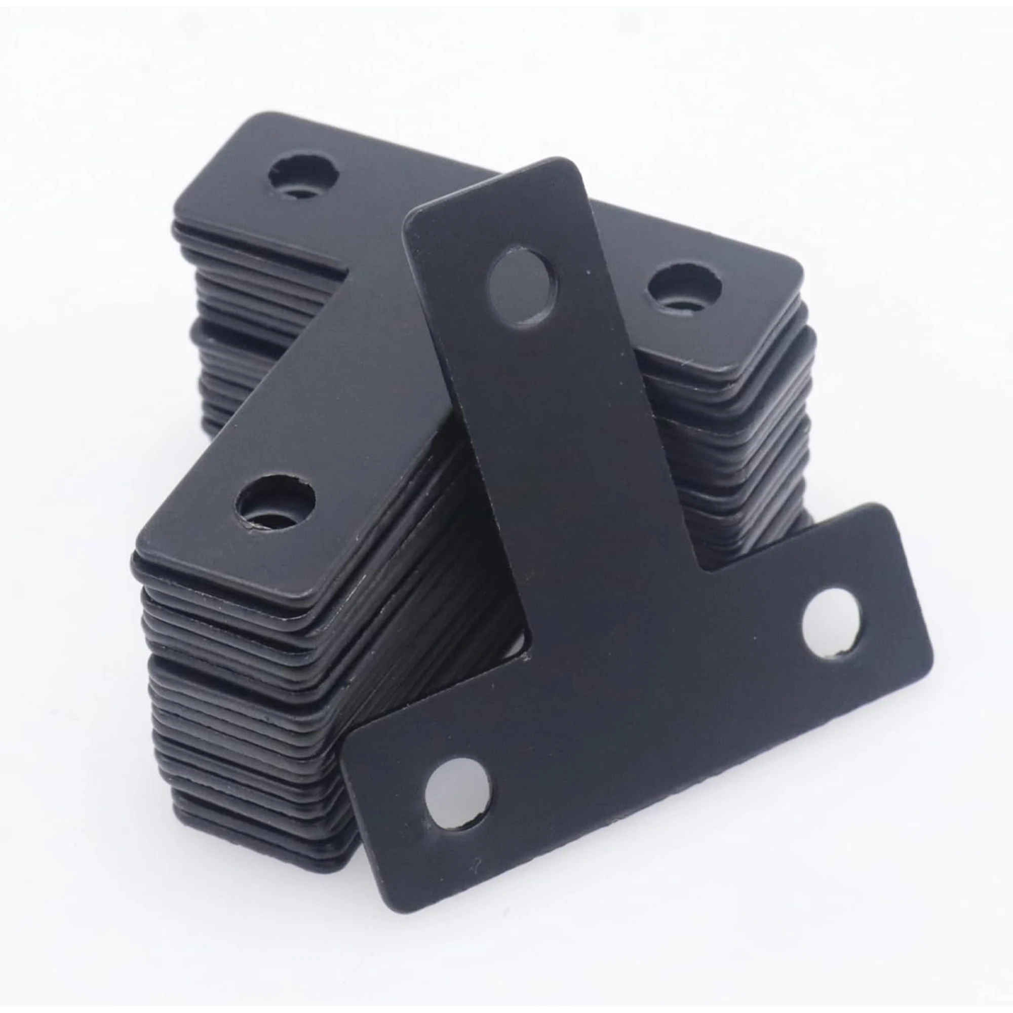 Placas de Reparación Planas en Forma de T, Conectores de Esquina en T, Soportes en T para Muebles de Madera, Gabinetes, Ventanas