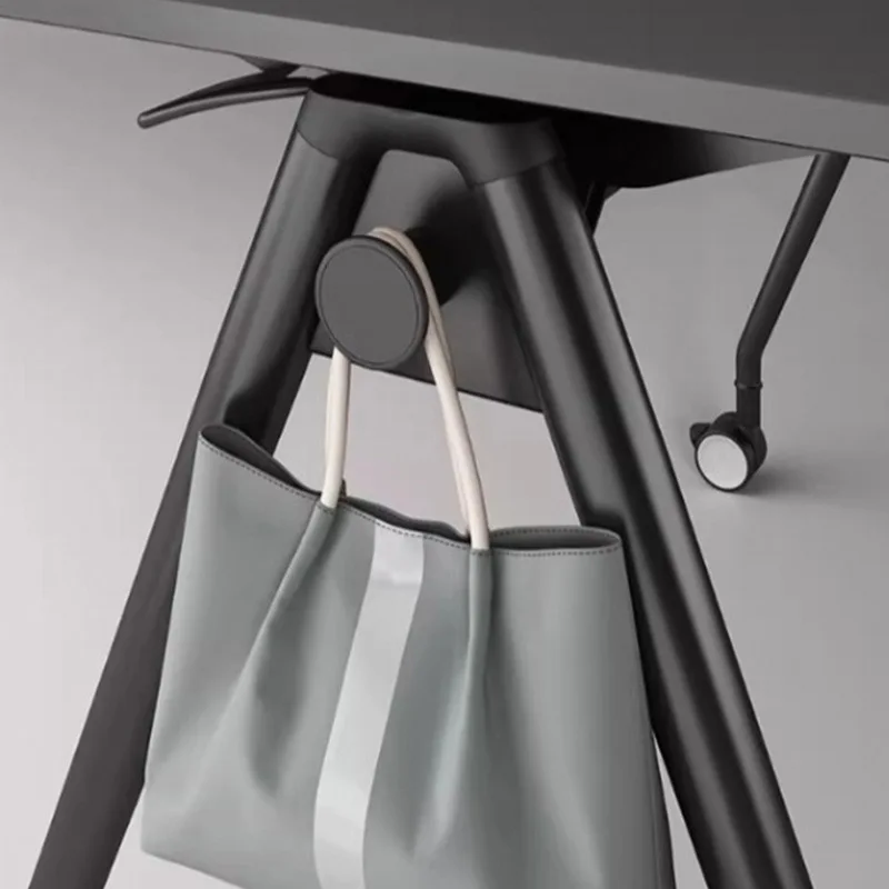 Multifunctional mobile conference table trapezoidal panel single office negotiation table learning folding training table