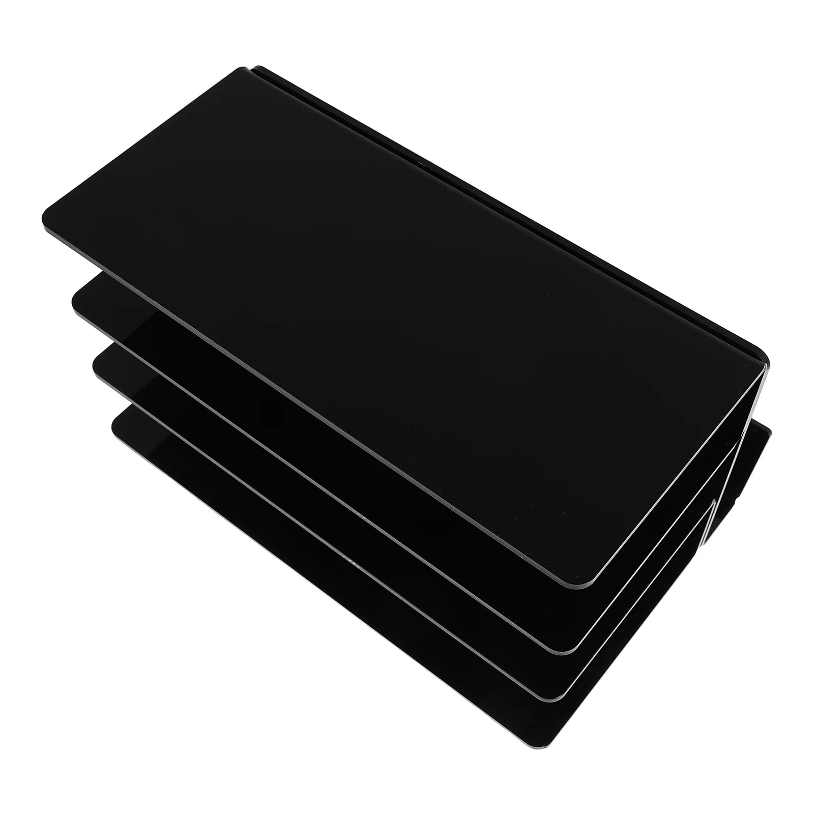 Three Tier Acrylic Keyboard Stand Desktop Tray Black Keyboard Mouse Shelf Organizer Office Home Mouse Display Stand