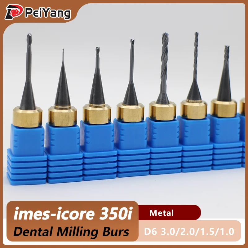 

Imes Icore 350i Metal Milling Burs Tools Cutters Titanium/CrCo for CAD CAM Dental Lab Ballmill/Endmill/Drill/Bullnose