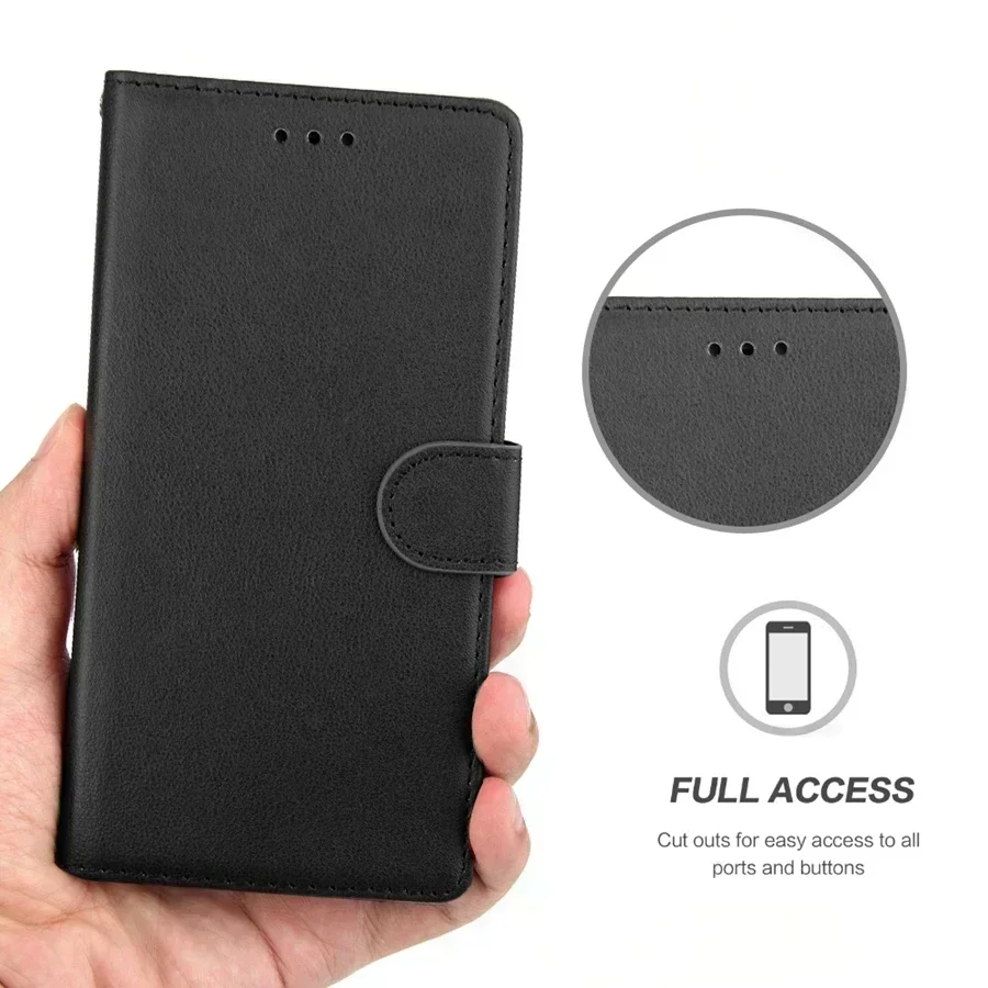 Wallet Card Slot Stand Magnetic Flip Leather Case For Xiaomi Redmi 13C 12 12C 10 10C 9 9A 9C 9T Poco X6 C65 M6 Pro X5 M5s 13T
