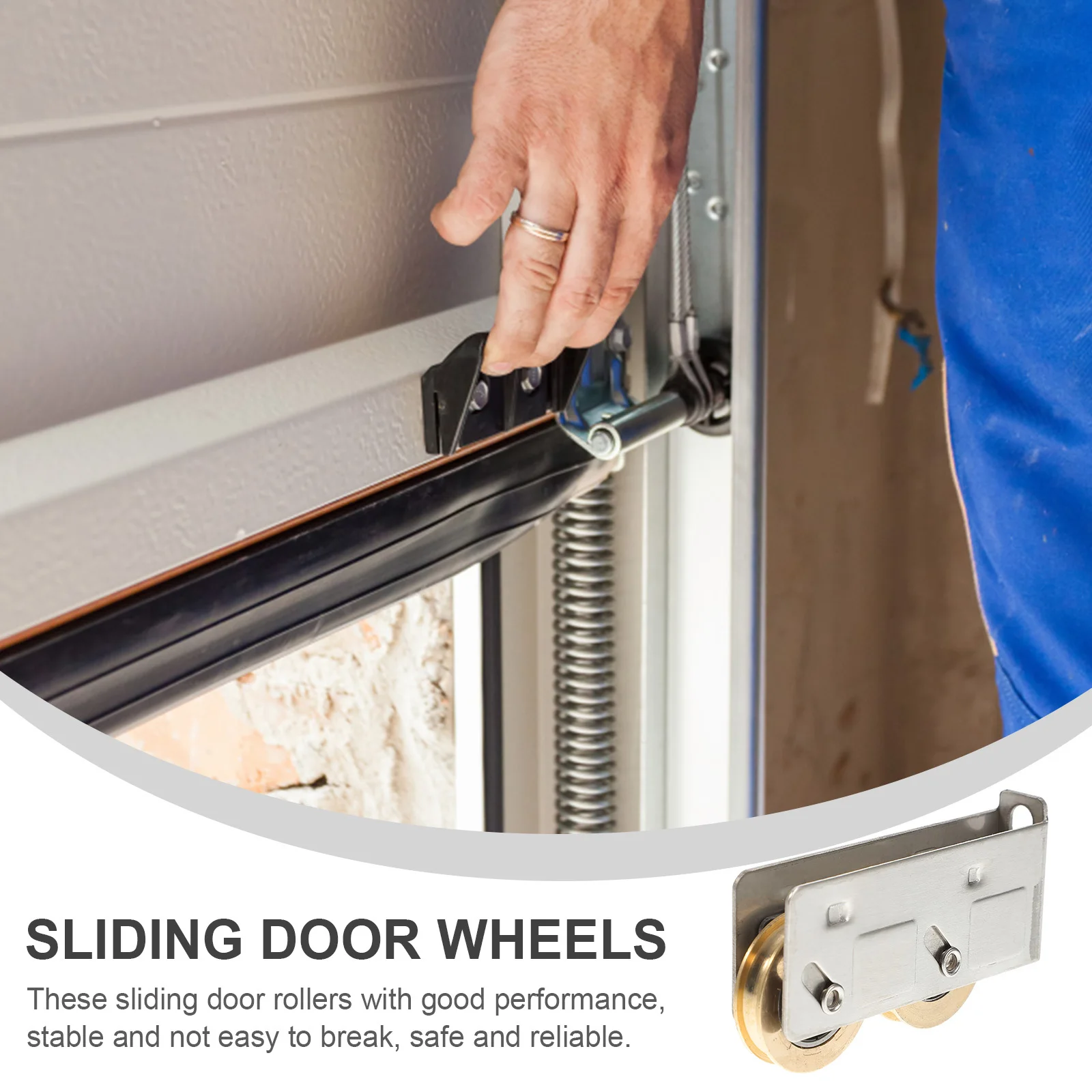 

2pcs Sliding Replacement Stainless Steel Patio Wheels For Sliding Glass Door Garage Door Roller Track Hardware