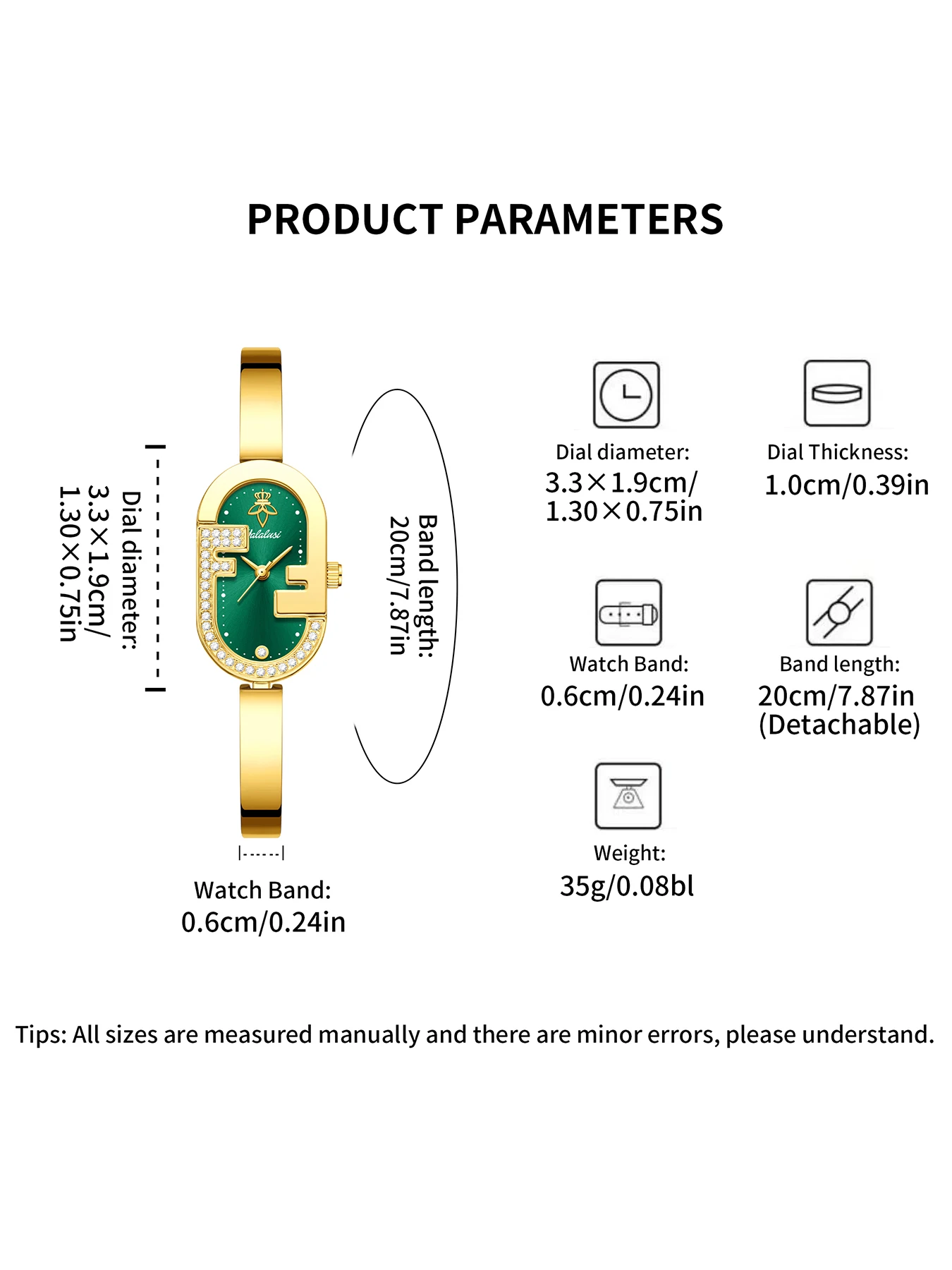 YaLaLuSi Fashionable Ladies’ Bracelet Watch: a Slightly Luxurious, Diamond-Set English-Style Timepiece, Perfect as a Gift Reloj