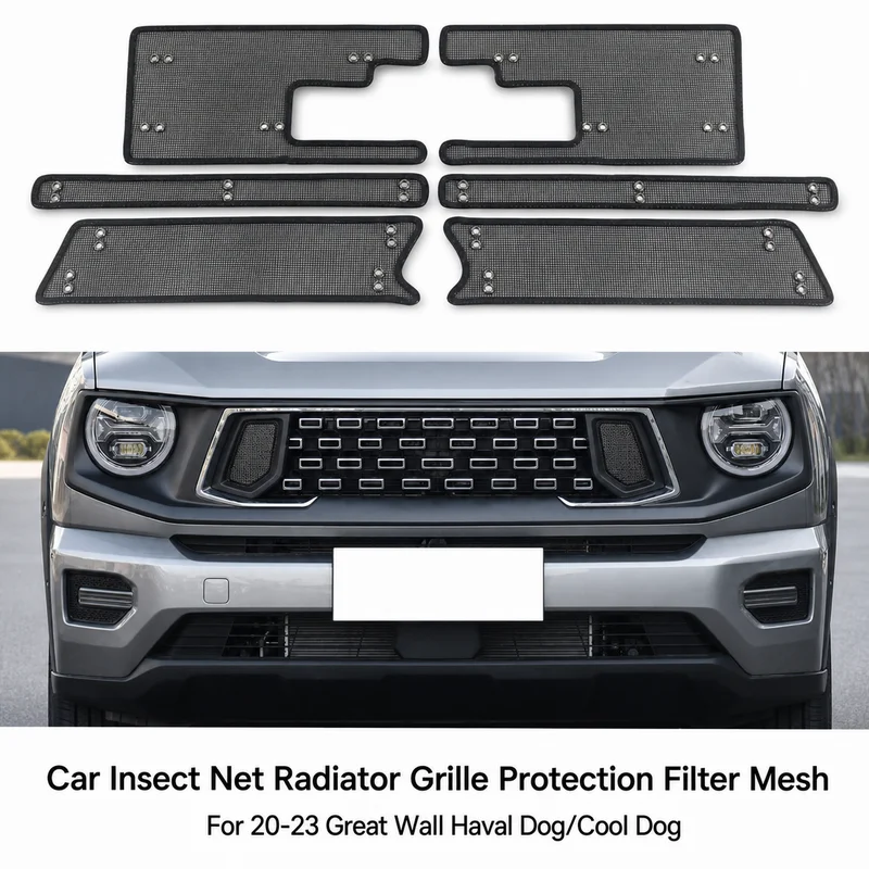 For 20-23 Great Wall Haval Dog/Cool Dog Car Insect Net Radiator Grille Protection Filter Mesh Automotive Parts