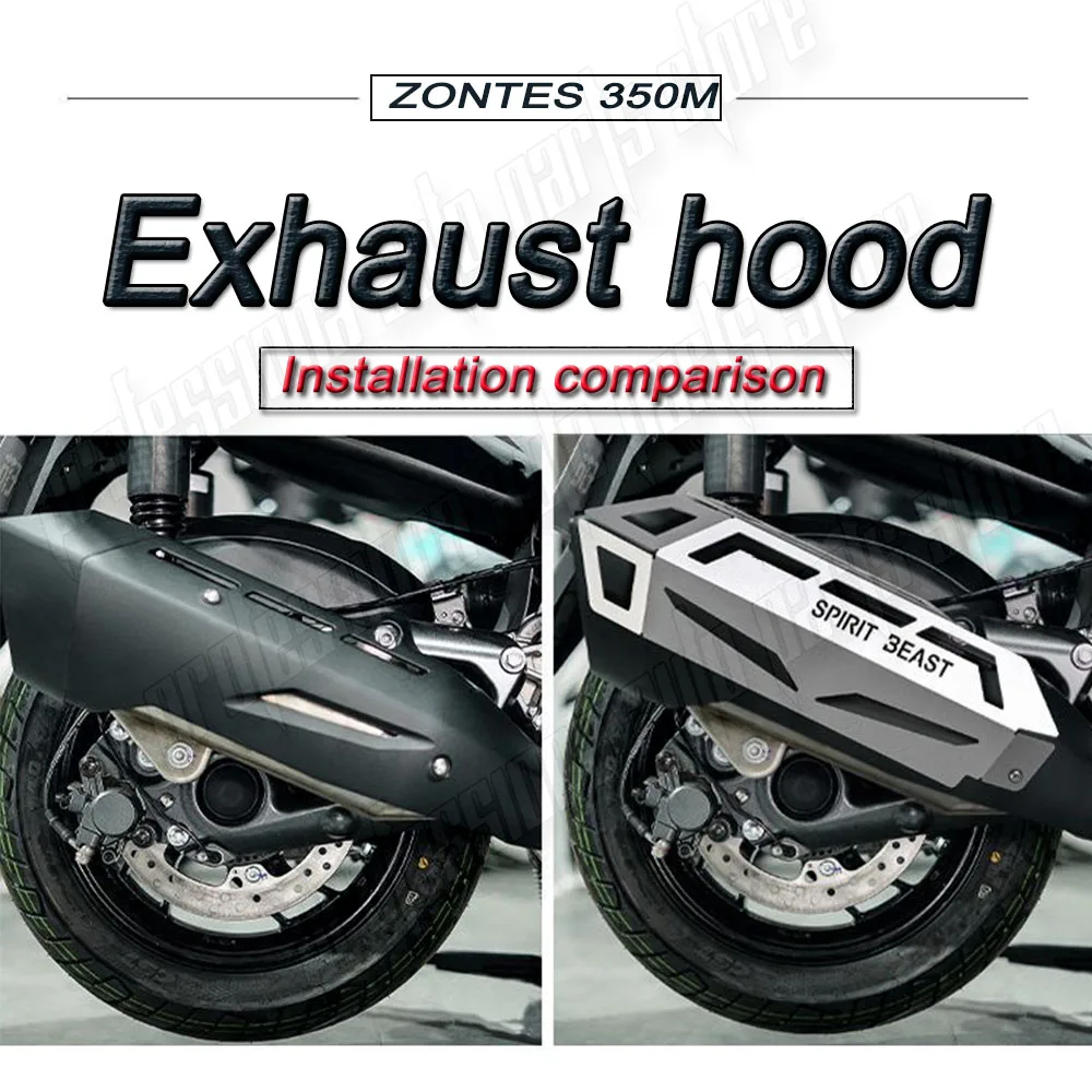 

Motorcycle Exhaust Pipe Protector Heat Shield Cover Muffler Guard Anti-scalding Cover Parts For ZONTES M350 350M 350 M