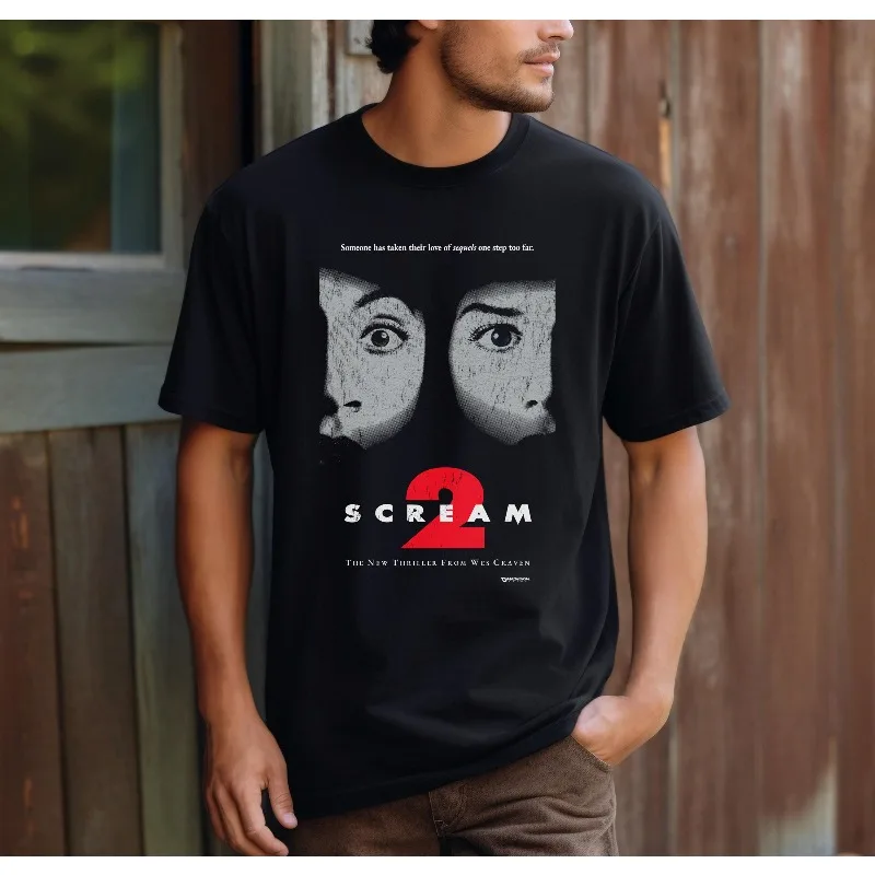 Retro Scream 2 Movie T-shirt | 90s Retro Horror T-shirt Summer New Men's Casual Unisex