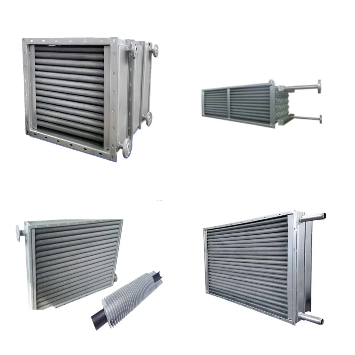 High-Efficiency Aluminum Fin Copper Coil Condenser | Stainless Steel Finned Tube Heat Exchanger for Cooling Systems