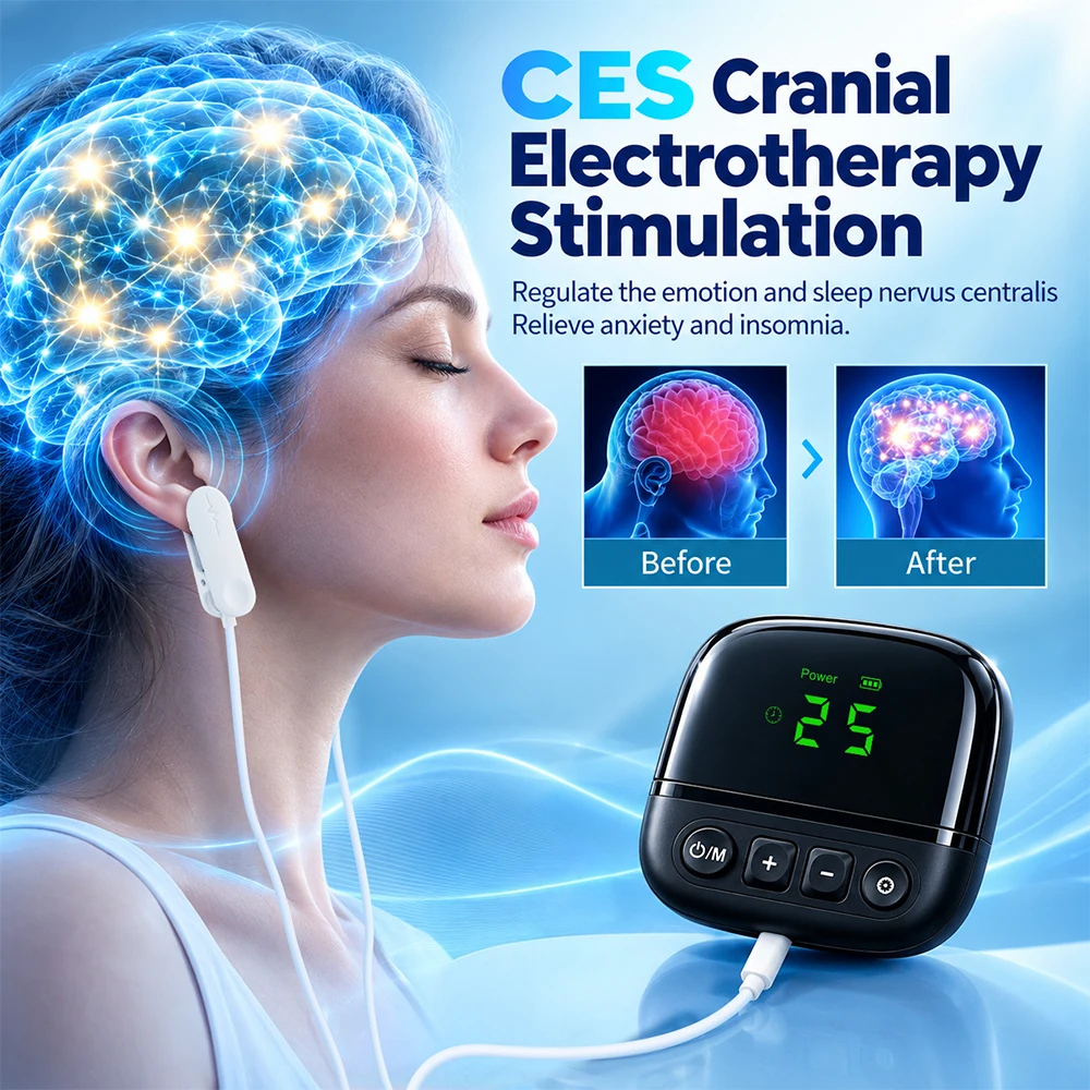 Intelligent Ear Clip Sleep Device 3 modes 20 Levels of Intensity Anxiety Relief Neurological Sleep Insomnia and Soothing device