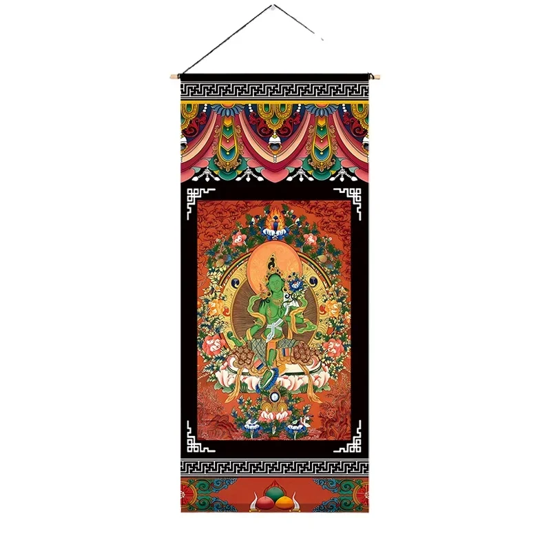 Gril de fond de salon de style ethnique, salle à manger tibétaine, décor de salle de rencontre de coutumes, tapisserie esthétique, décor à la maison Boho