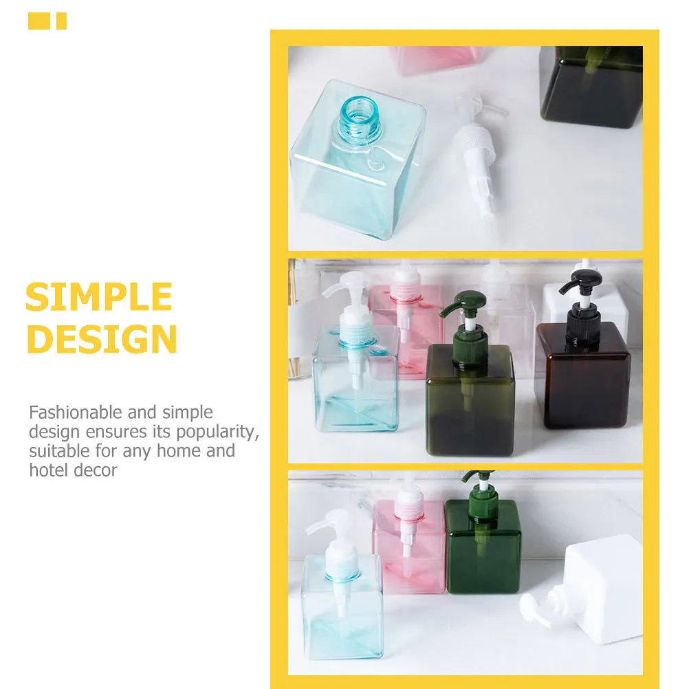 

5Pcs Lotion Dispenser Bottle Press Type Large Mouth Fill Shower Bottles for Liquid Soap Hand Wash Shampoo Body Wash Foam Pump
