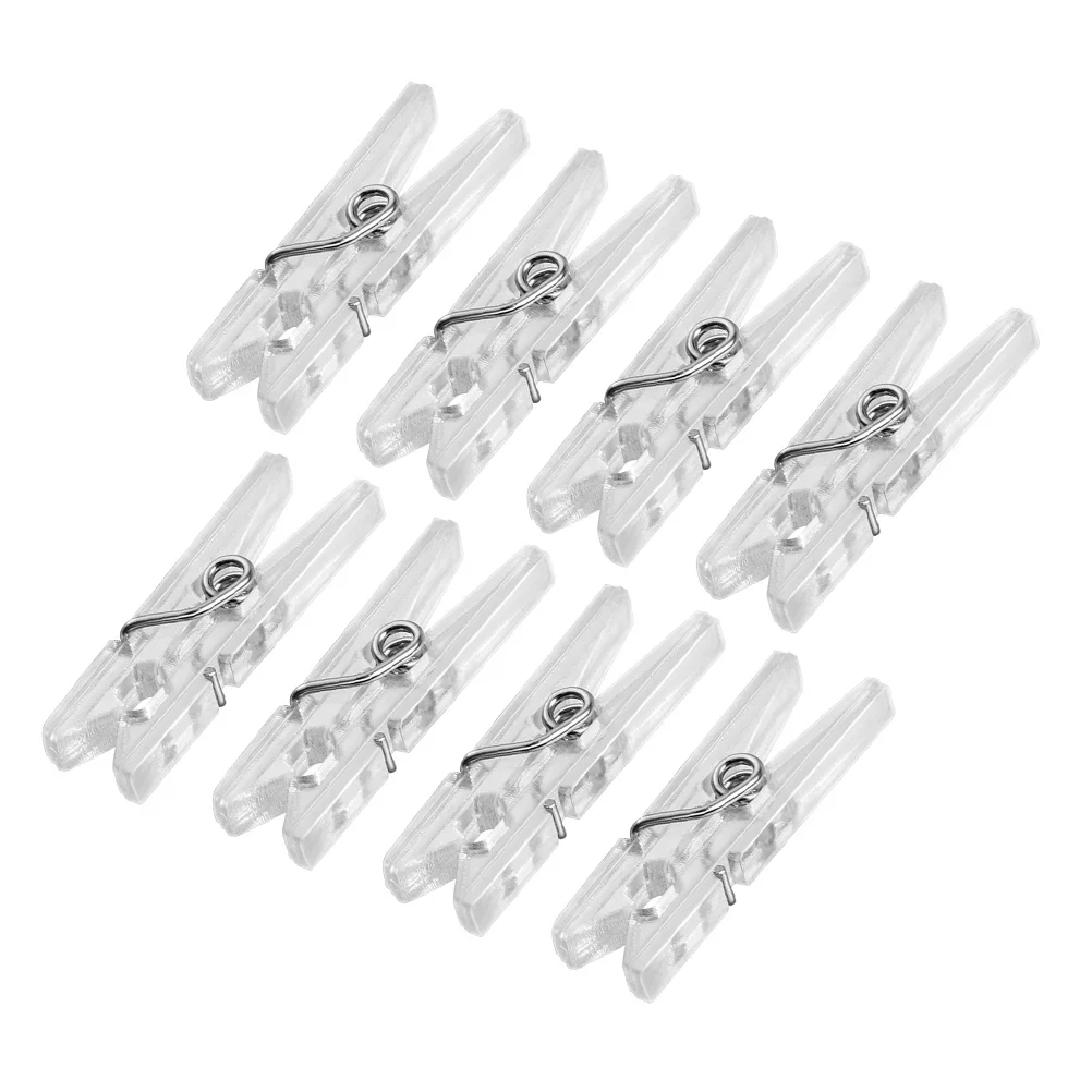 

100pcs Mini Pins Plastic Cartoon Clothespins Hanging Clips Photo Clamps Baby Clothes Wall Decor Storage