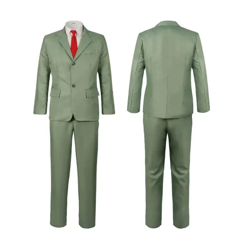 

Аниме Spy X Family Loid Forger Косплей Костюм Комплект Мужской Светло-Зеленый Костюм Сумеречный Наряд Рубашка Брюки Жилет Красный Галстук Halloweena;2,c'