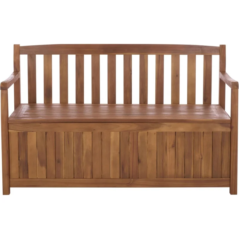 

2026 New：Outdoor Patio Furniture – Kelter Solid Teak Wood Box with Storage, Slatted Design, Versatile