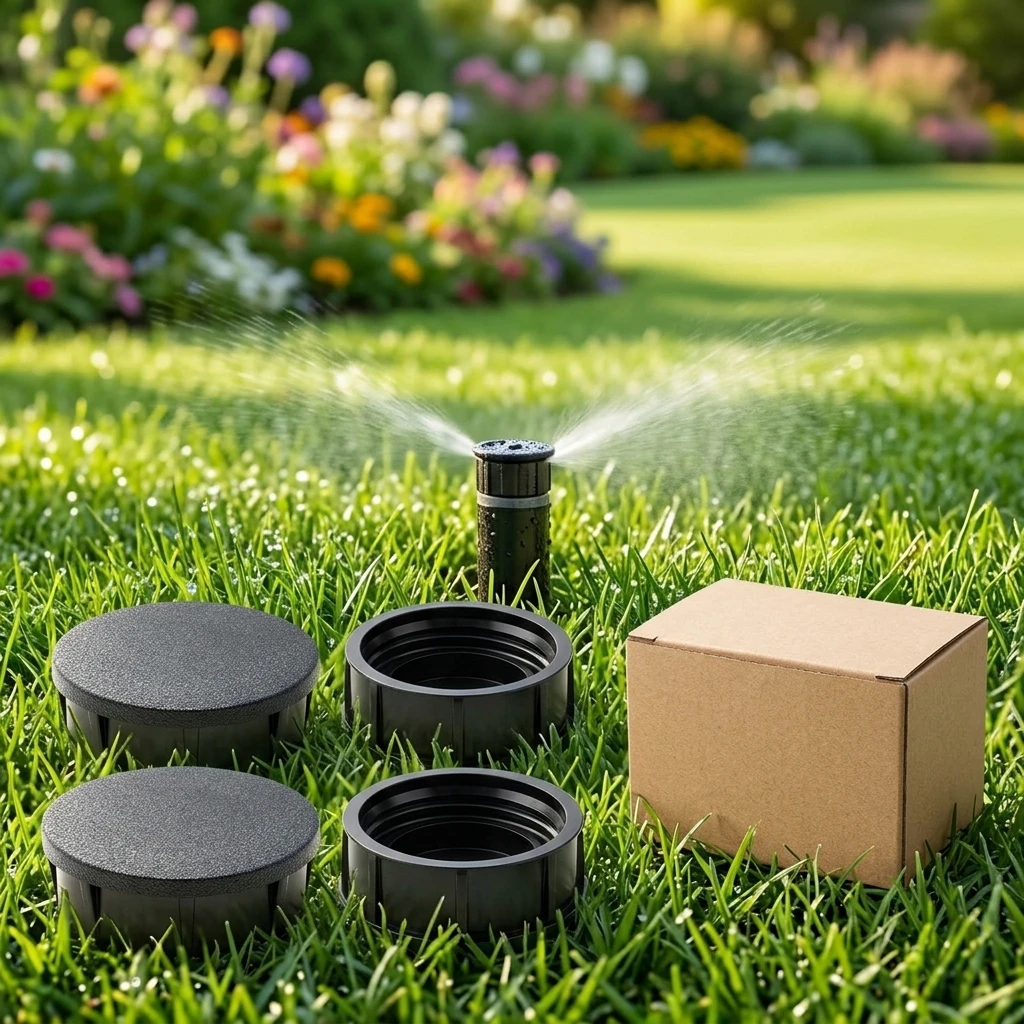4 Pack Sprinkler Head Caps UV Resistant Engineering Plastic Covers for Rain Bird 1800 Series Irrigation Lawn Garden System
