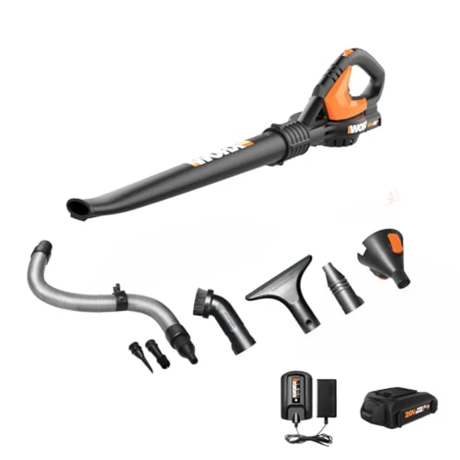 

Cordless Leaf Blower Electric Blowers for Lawn Care with 120 MPH and 3.5 LBS Long Nozzle Design for Narrow Spaces with Cleaning