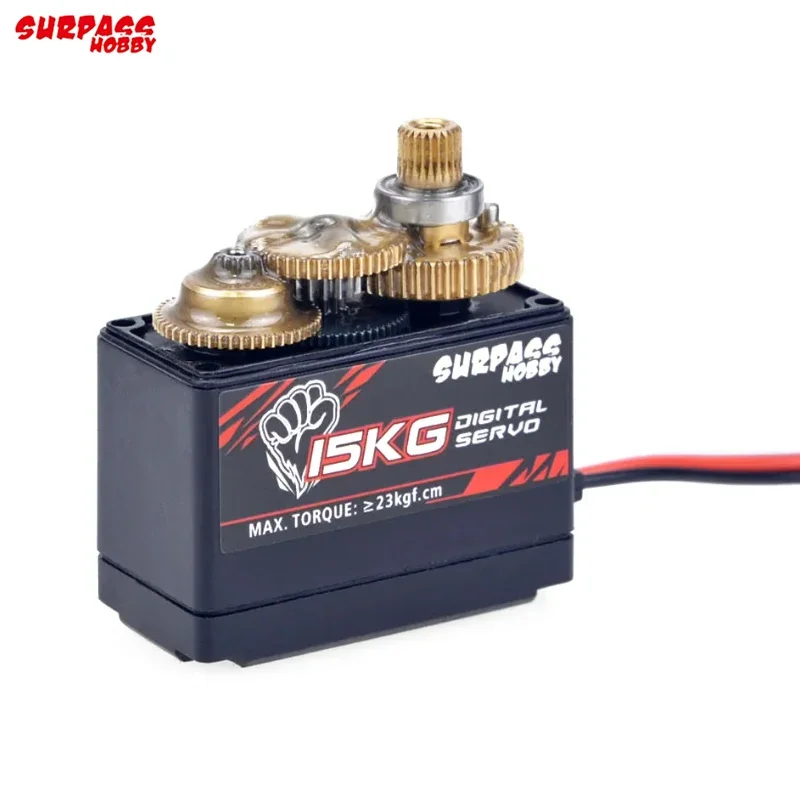 Servo de coche RC SURPASS Hobby S1500M 15KG Servo de engranaje de Metal Servo Digital para 1/10 1/8 coche RC de alta velocidad/avión modelo de barco RC