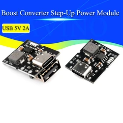 Type-C USB 5V 2A Boost Converter Step-Up Power Module Lithium Battery Charging Protection Board LED Display USB For DIY Charger