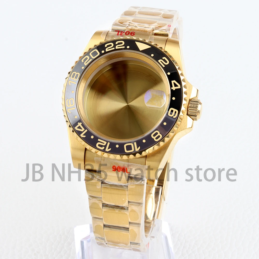 

40mm Watch Case Nh35 Jubilee/Oyster Bracelet For Nh34 Nh35 Nh36 Nh38 Movement 28.5MM Stainless Steel SUB GMT Yacht-Master Case