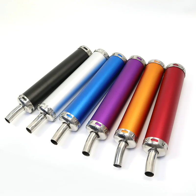 Motorcycle Exhaust Muffler Pipe Adjustable Silencer Street Scooter Motocross 6x28cm Racing Exhaust Muffler Exhaust Tip