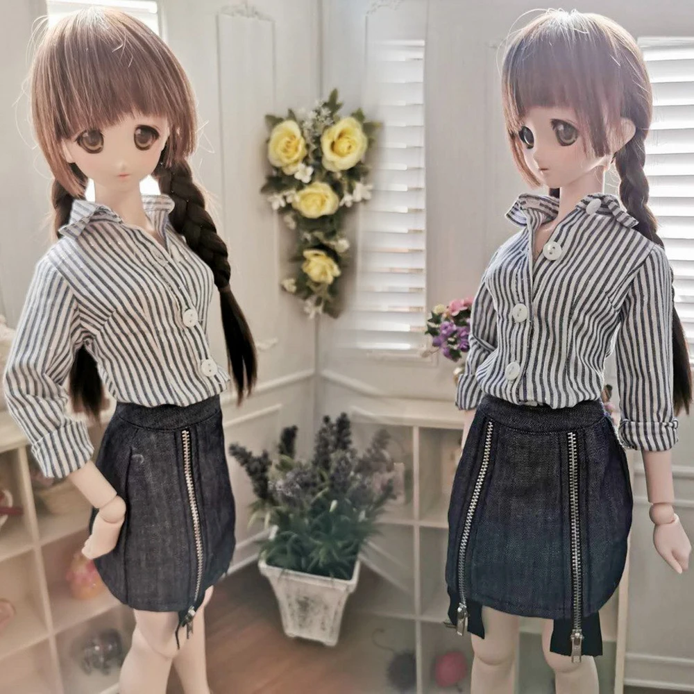 

D03-N419 children handmade toy 1/3 1/4 famale ID65 famale DD doll BJD/SD doll's clothes skirt dress 2pcs/set