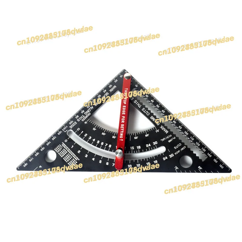 7 "movable ruler adjustable triangle scribing aluminum alloy angle woodworking aids imperial