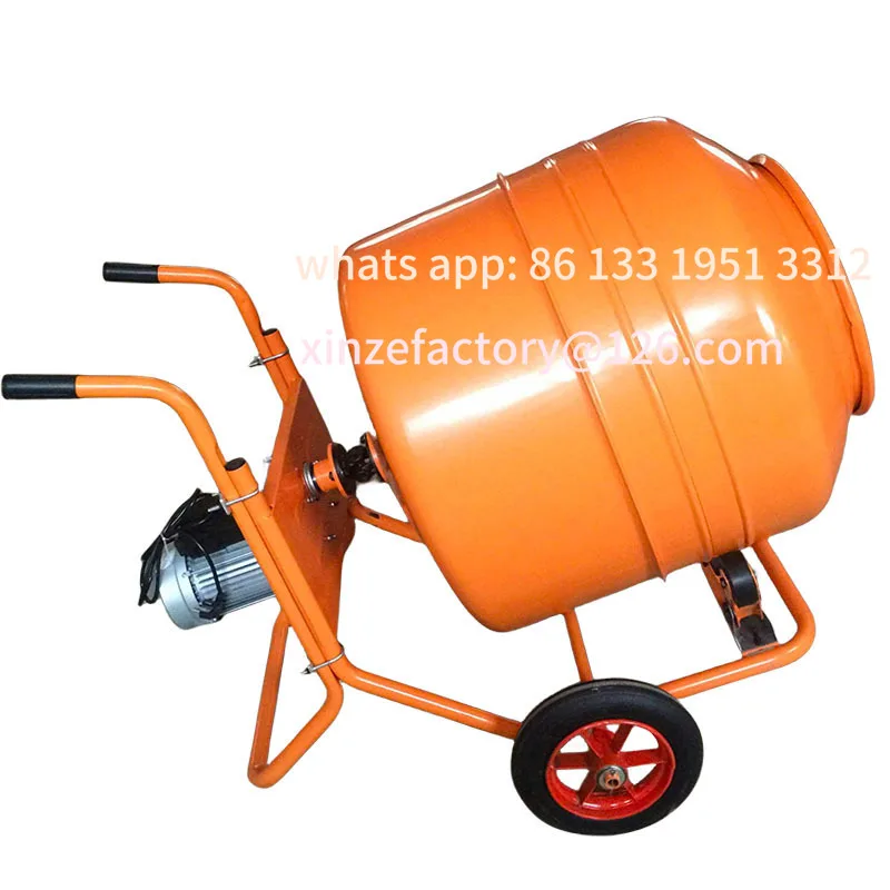 

Customizable 220V small construction site mixer, construction site mortar concrete stainless steel drum mixer truck