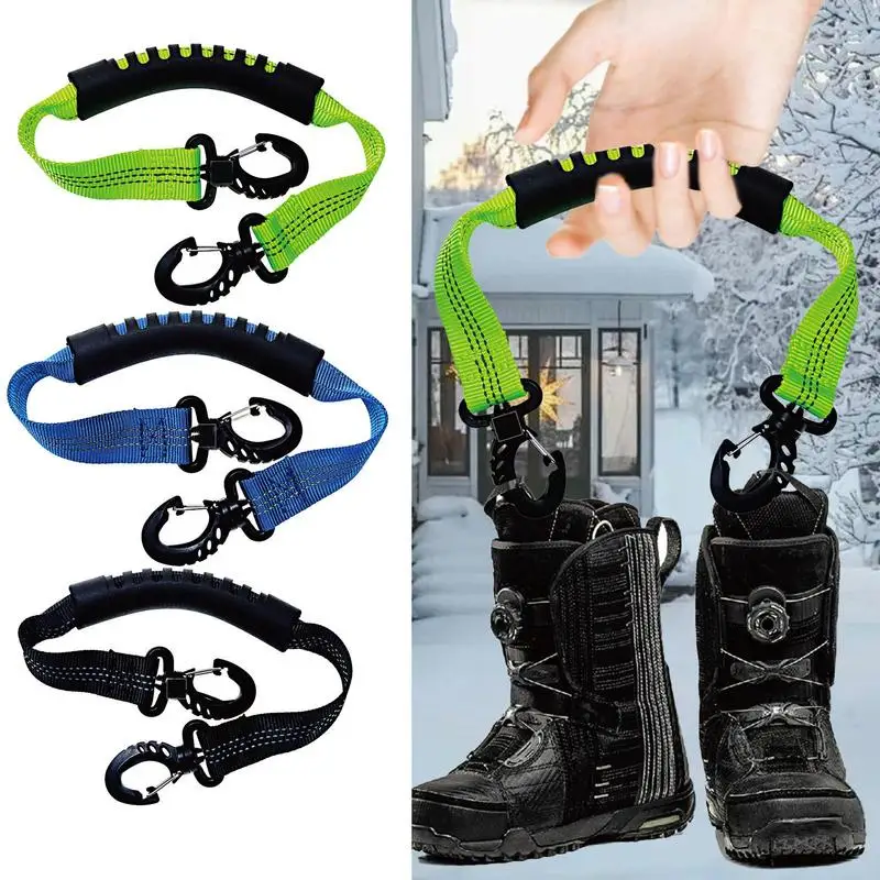 Ski Carrier Strap Multifunctional Skates Carry Strap Snowboard Boot Carrier Strap Shoulder Tote Straps Winter Sport Accessories