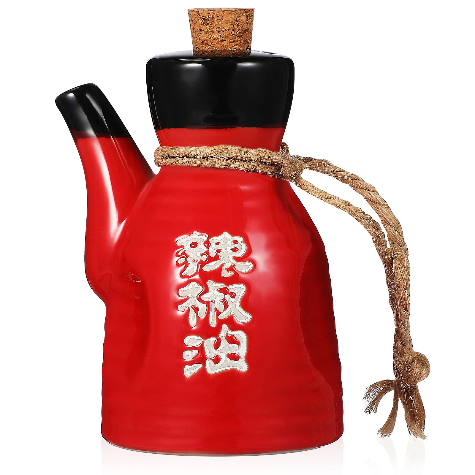 

Ceramic Condiment Bottle Soy Sauce Dispenser Japanese Style Oil Pot Home Seasoning Bottle Chili Sauce Container Leakproof