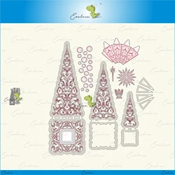 Choinka eksplodujące pudełko metalowe wykrojniki 2022 nowe formy diy papier do scrapbookingu Making die cuts crafts Printed Sheet