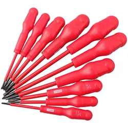 1pc Insulated Screwdriver Magnetic Electrical Screwdriver Bit High Voltage Resistant 1000V Professional Electrician Tool