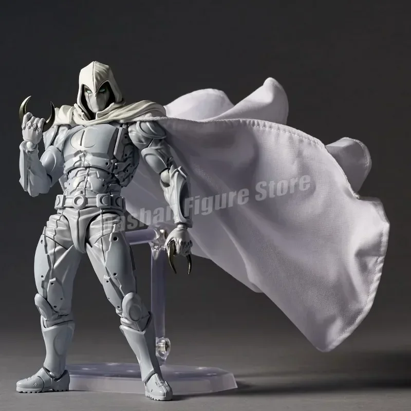 Moon Knight Anime Figure Revoltech Amazing Yamaguchi Marc Spector Action Figurine Collection Ornament Model Toy Birthday Gift