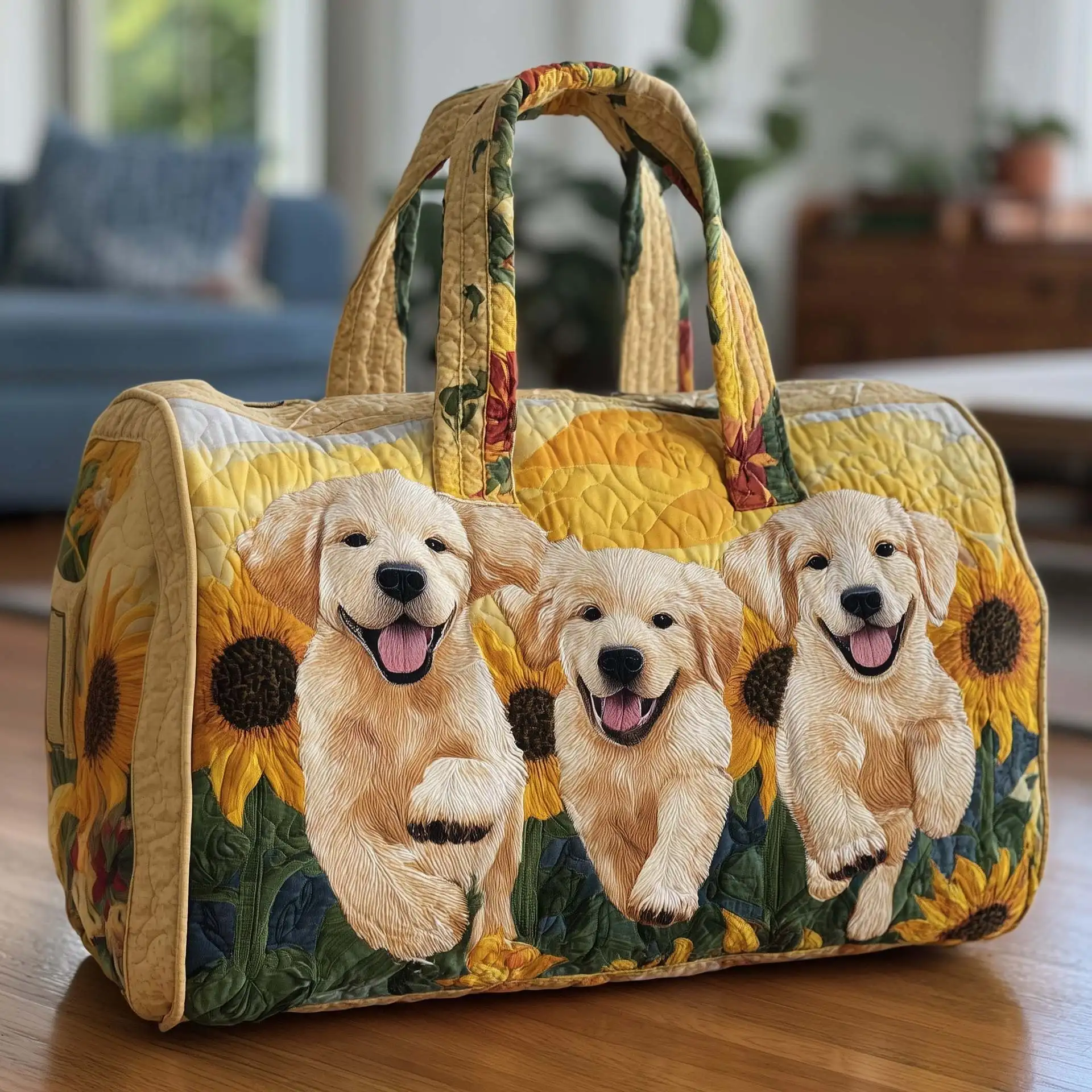 

3D Printed Quilted Bags dog print daily Personalized Gifts Handbag Tote Bag Sport Bags Training Travel Bag Beach Hiking Camping