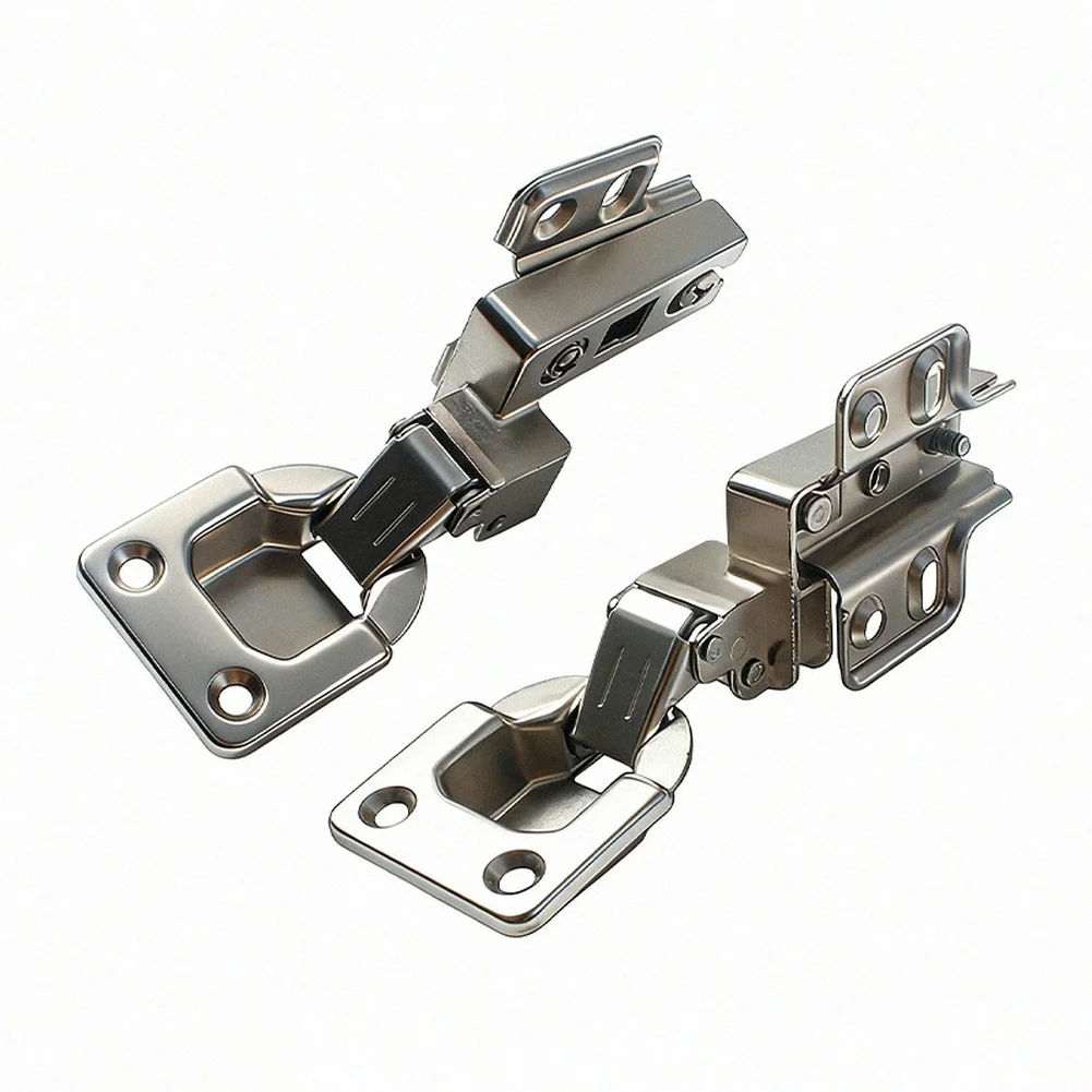 Stainless Steel Side Mount Hinge Upward Swing Cabinet Door Hinge 3D Adjustable Cabinet Soft Close Damping Hinges