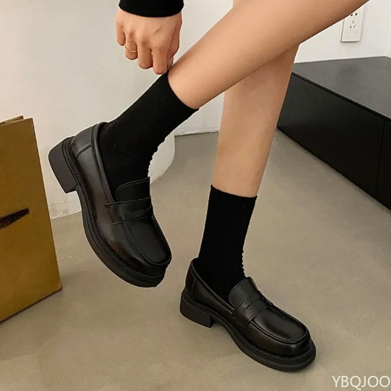 봄 가을 신상 플러스 사이즈 패셔너블 다용도 여성 신발 우아한 미니멀리스트 두꺼운 밑창 여성 신발