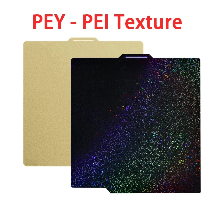 Für Bambu Lab X2D P2S X1 P1S Carbon-Bauplatte A1 PEI-Blatt, texturiert, doppelseitig, PEO PET-Bauplattengestell für Bambulab P1P X1C Bauplatte