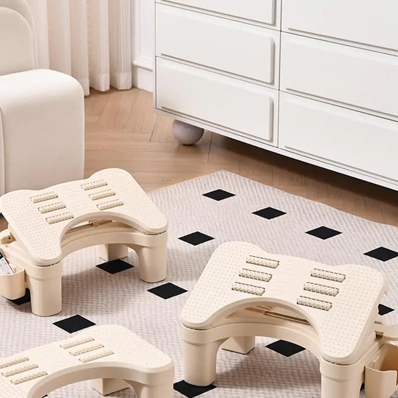 

Ergonomic Under Desk Footrest Massage Rollers Leg Rest Pain Relief Non-slip Foot Stool Posture Correction for Child Adult Rest