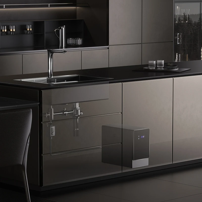 Strength Factory Macchina per acqua frizzante modalità 3 in 1 con rubinetto per acqua bollente Distributore istantaneo di acqua calda e fredda per la casa