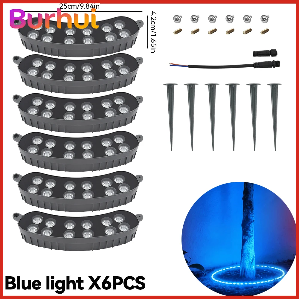 LED-tuinverlichting Gazonlamp AC220V Buiten Ronde Waterdichte Lamp Aluminium Grondspots Landschap Boomomhullende Lamp