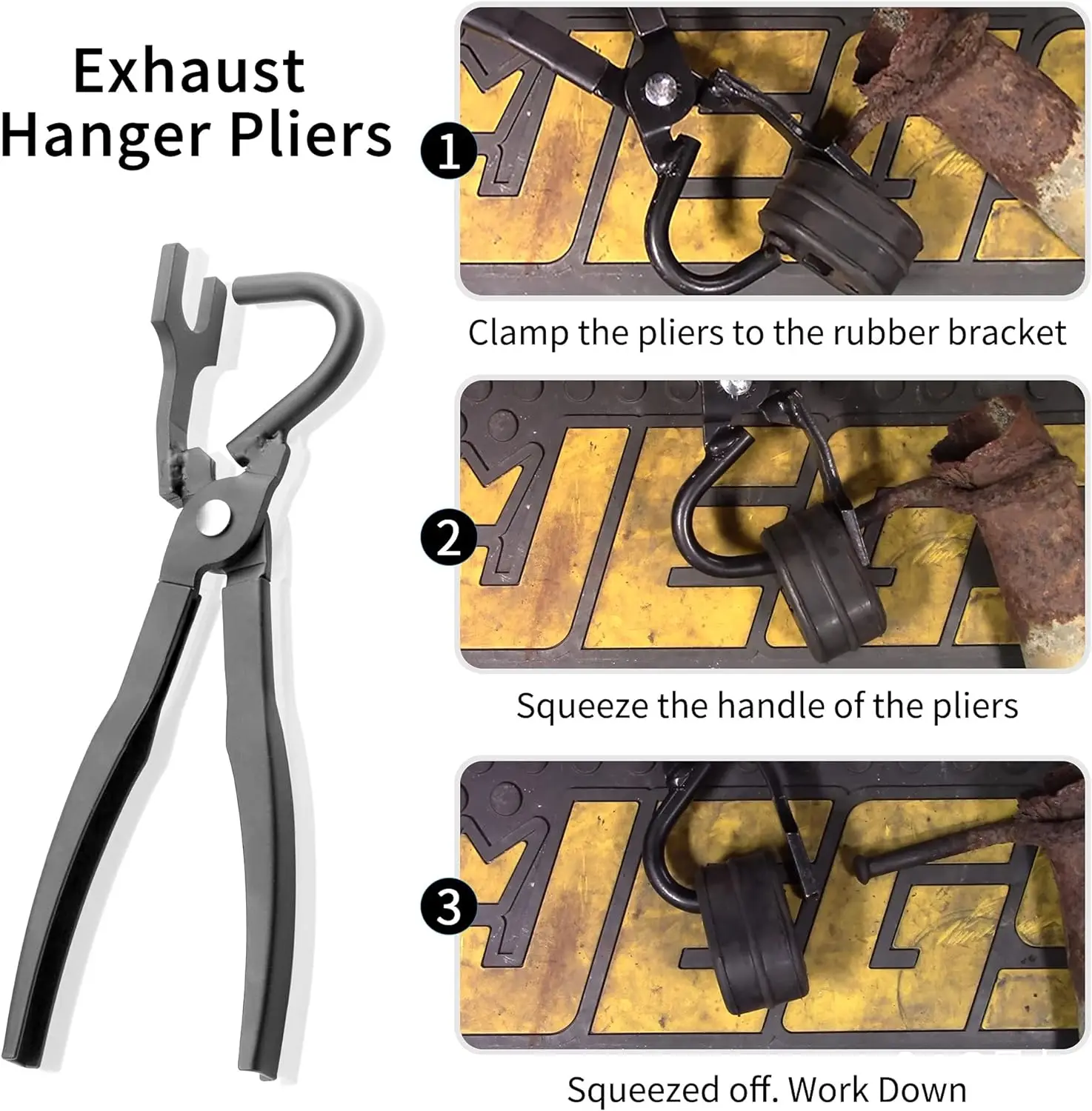 Exhaust Hanger Removal Tool for All Cars Separates Rubber Brackets and Hangers Special Disassembly Tool for Vehicle