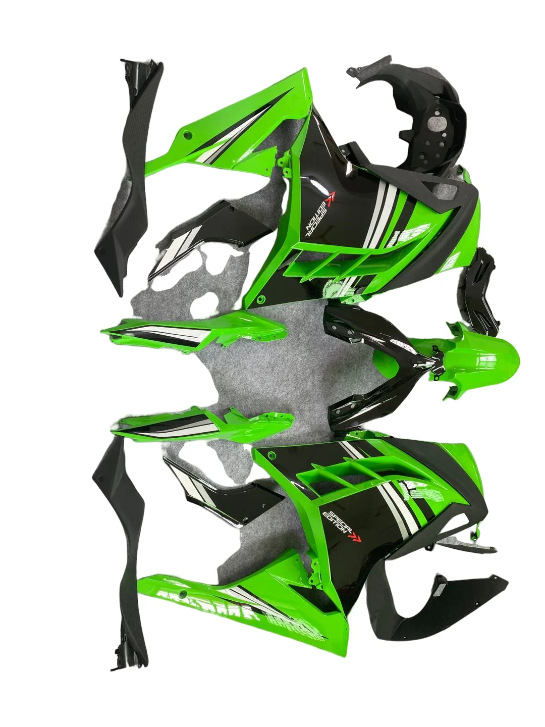 Black Green Fairing Kits For Kawasaki ZX300R 2013 - 2015 Black Green Plastic Fairings ZX300 15 13 14 ABS Fairing Ninja 300