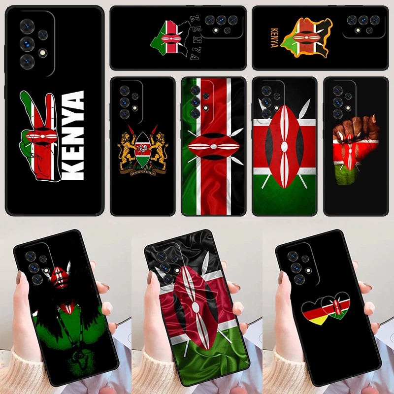 

Чехол для телефона с кенийским флагом для Samsung Galaxy A52 A72 A73 A20e A21S A50 A70 A11 A12 A42 A31 A40 A51 A71 A32 A80 A91