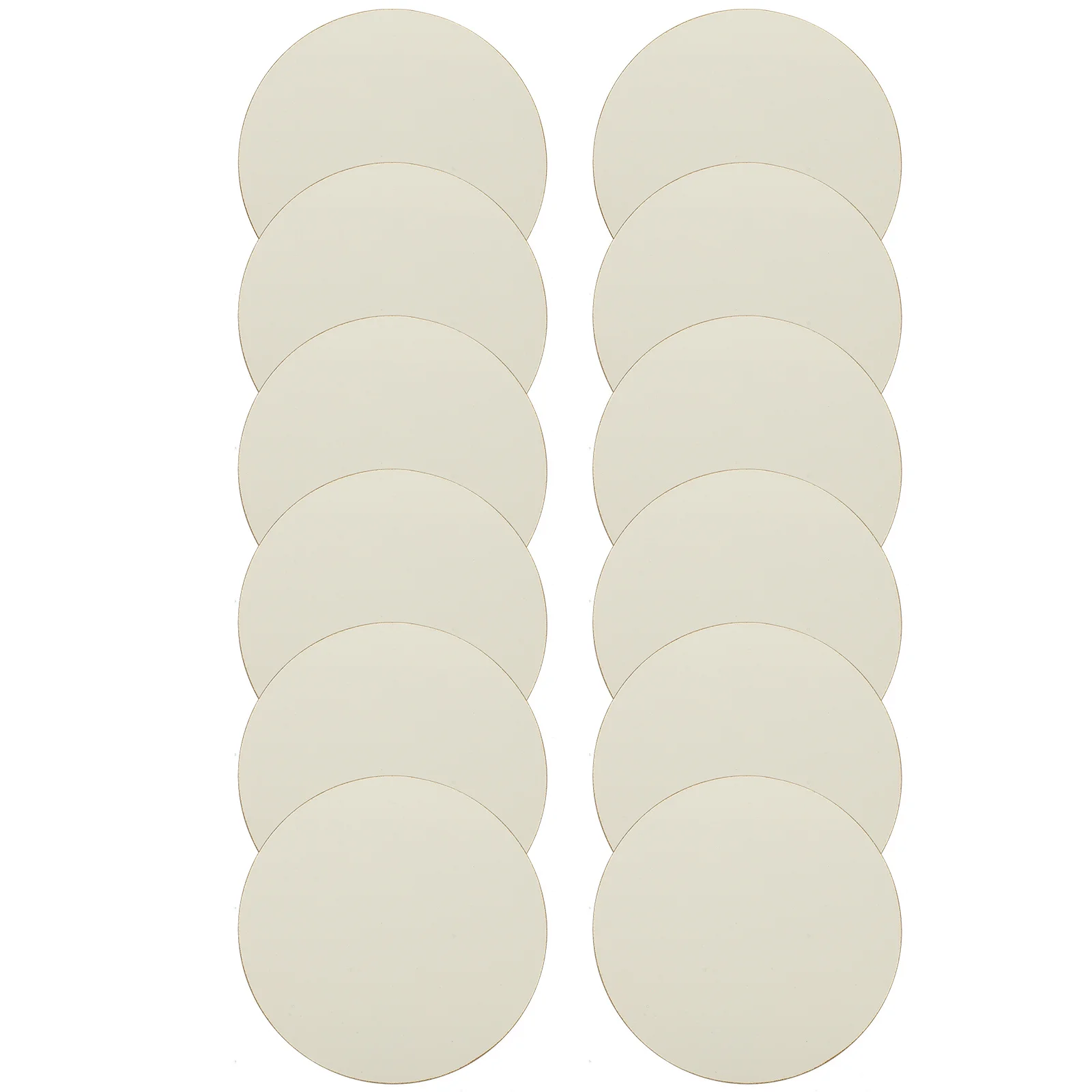 

12pcs Sublimation Coasters Blanks Heat Transfer Cup Pads Diy Printable Mats Smooth Lightweight Mdf Wood Coaster Set For Home