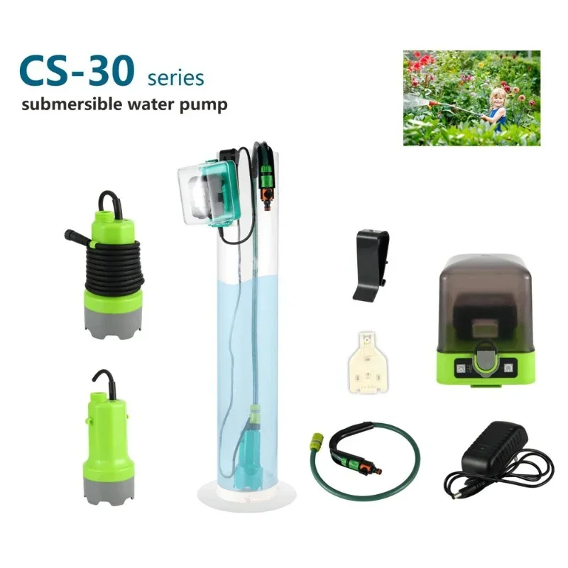 for Cheap Price CS-30 35L/min Lithium Battery System 17M 100W 18V Submersible Water Pump