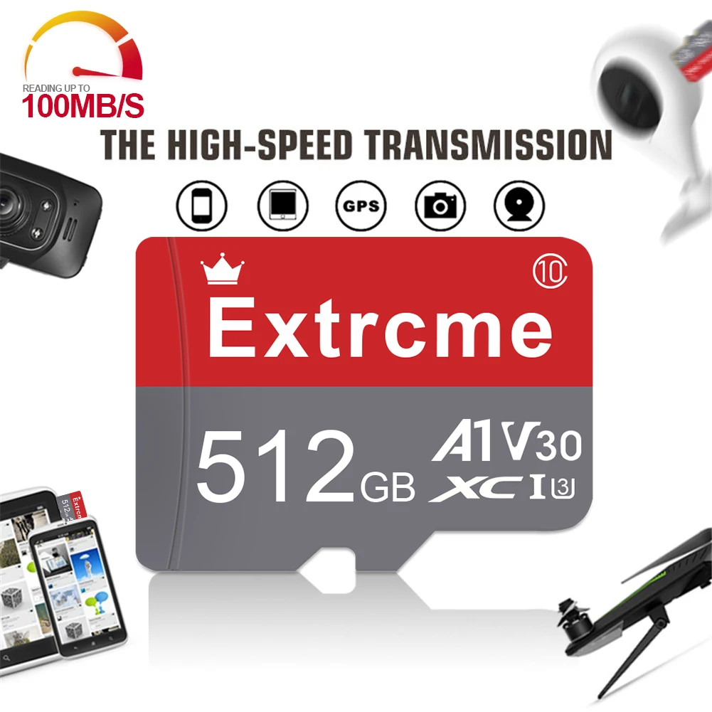 

Micro SD Card Original 2TB 1TB High Speed Memory Card Class10 512GB 256GB UHS-1 TF Card for Drone Equipment Audio PC Switch