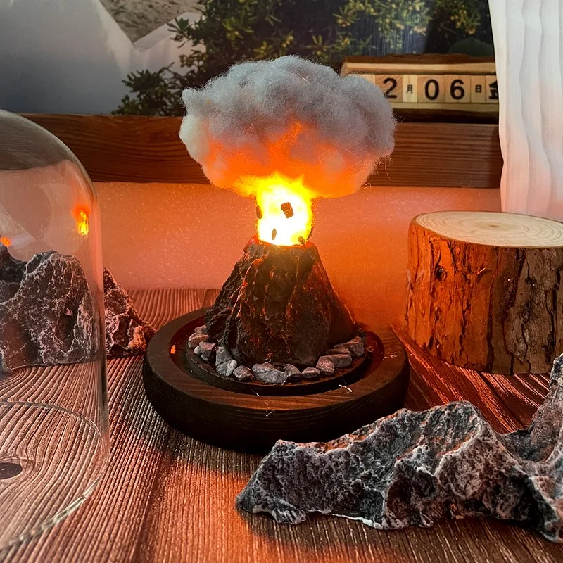 DIY volcano eruption volcano lamp home decoration cyberpunk desktop ornament creative gift - Image 4