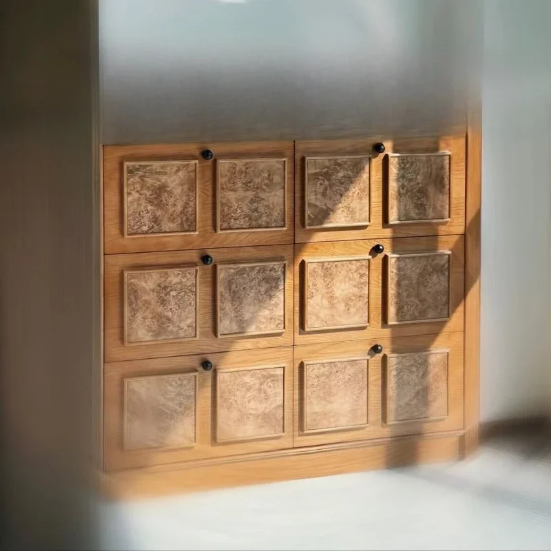 tree tumor flower six chest cabinet household bedroom drawer locker surprise quiet wind French living room side cabinet