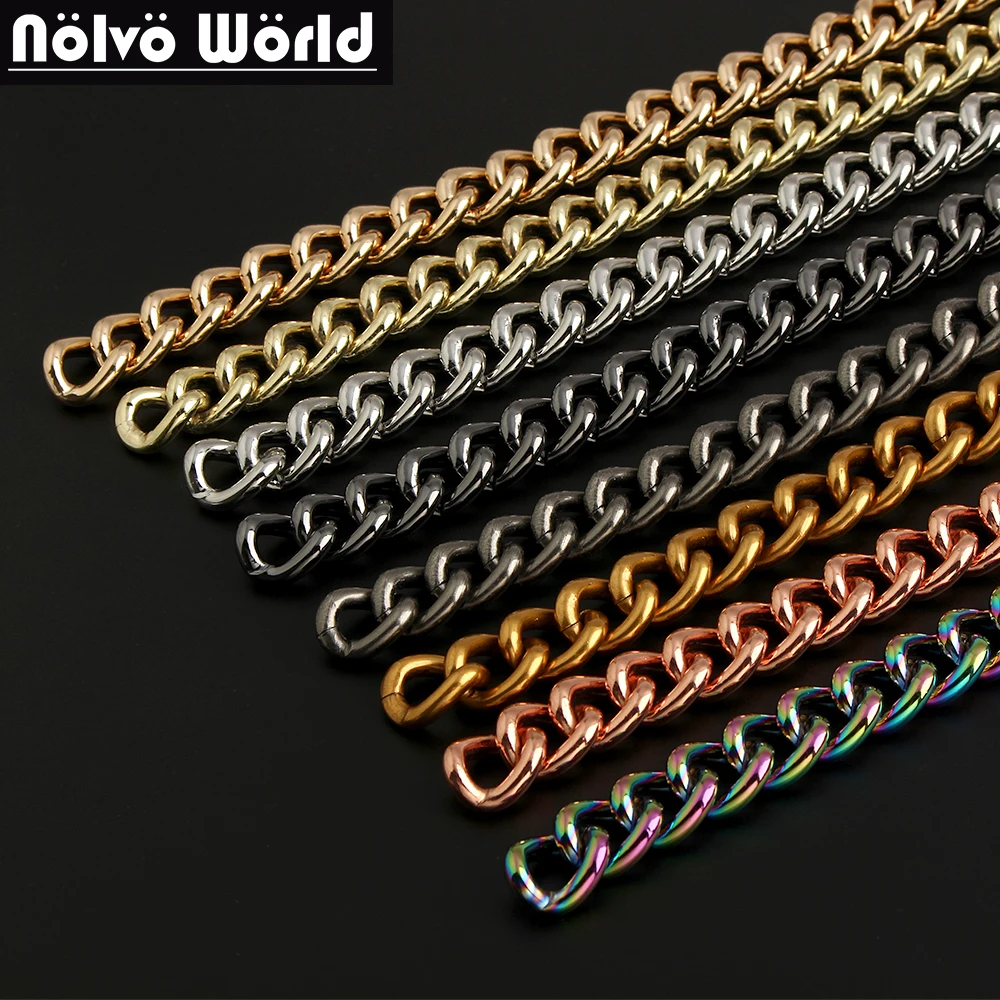 

2meters 17mm Versatile Aluminum Chain Strap For Handmade Handbag Purse Belt Metal Wrap Chain Underarm Shoulder Gift Accessories