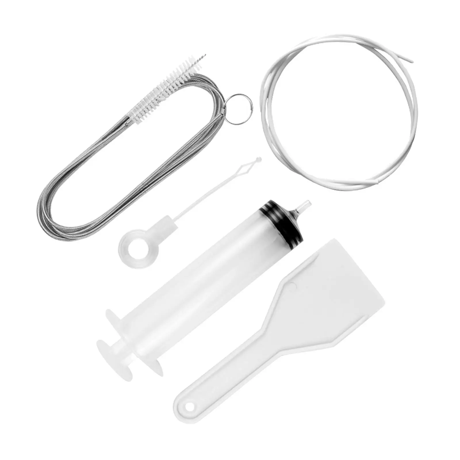 5 ชิ้นReusableตู้เย็นขุดลอกชุดทนทานท่อระบายน้ําแปรงทําความสะอาดตู้เย็น